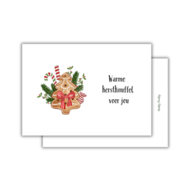 Warme kerstknuffel – kerstkaart