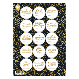 Feestdagen -  kerst stickervel