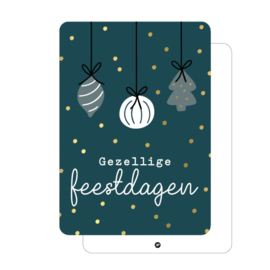 Gezellige feestdagen - kerstkaart
