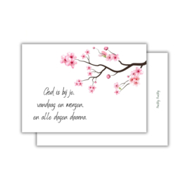 God is bij je - christelijke wenskaart