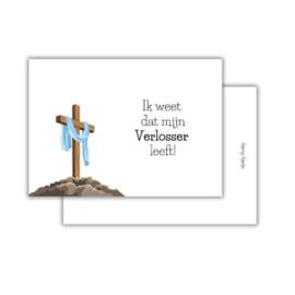 Ik weet dat mijn Verlosser leeft! - christelijke kaart