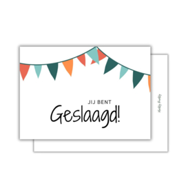 Jij bent geslaagd - wenskaart
