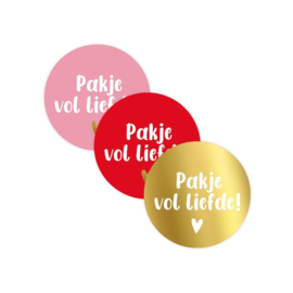 Pakje vol liefde - sticker