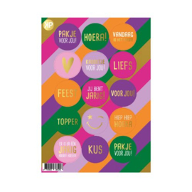 Diverse stickers kleur - stickervel