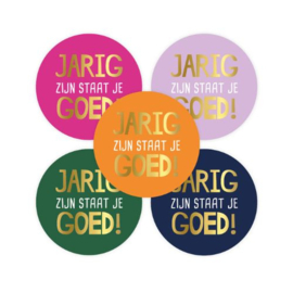 Jarig zijn staat je goed - sticker