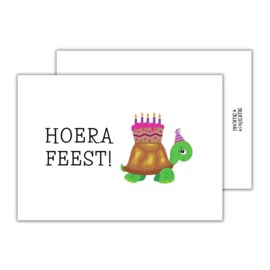 Hoera feest! - kaart