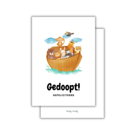 Gedoopt! Gefeliciteerd | Christelijke kaart
