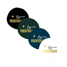 Fijne feestdagen - stickers