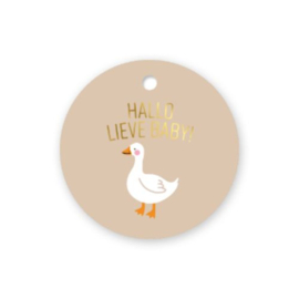 Hallo lieve baby - kadolabel