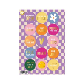 Vrolijke stickers - stickervel