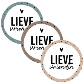 Lieve vriendin - sticker