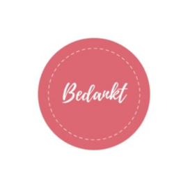 Sticker - Bedankt