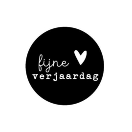 Sticker - Fijne verjaardag