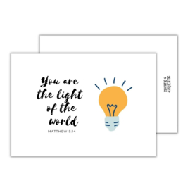 You are the light... - christelijke kaart