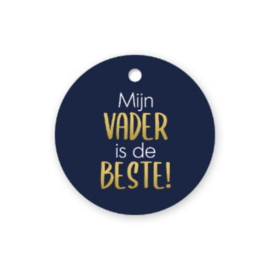 Mijn vader is de beste - kadolabel