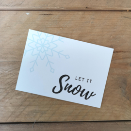 Let it Snow - kerstkaart