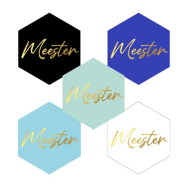 Meester - sticker