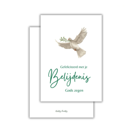 Gefeliciteerd met je belijdenis - christelijke kaart