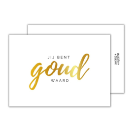 Jij bent goud waard - kaart