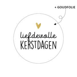 Liefdevolle kerstdagen - sticker