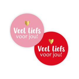 Veel liefs voor jou! – sticker