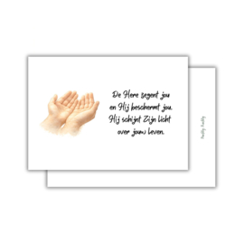 De Here zegent jou - christelijke kaart