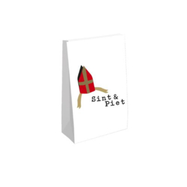 Sint en Piet - 9x5x16cm blokbodemzakje