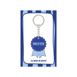Sleutelhanger medaille “Meester” – trots bedankje