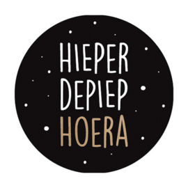 Hiep Hiep Hoera - sticker