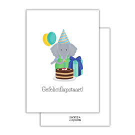 Gefelicitaart! - kaart