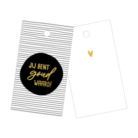 Jij bent goud waard - kadolabel
