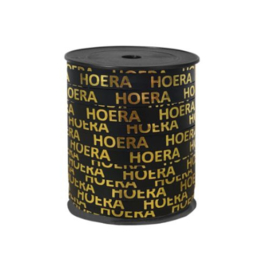 Hoera zwart/goud - kadolint