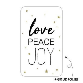 Love Peace Joy - sticker