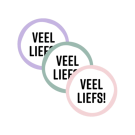 Veel liefs - stickers