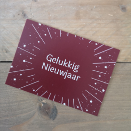 Gelukkig Nieuwjaar - kerstkaart
