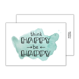 Think Happy be Happy - kaart