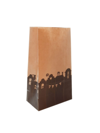 Hoge daken - 9x5x16cm blokbodemzakje