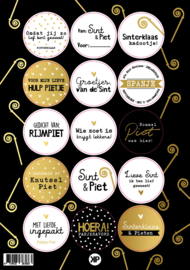 Stickervel Sint