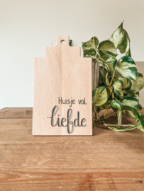 Huisje vol liefde - borrelplank