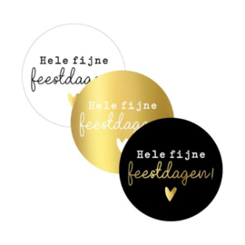 Hele fijne feestdagen - sticker