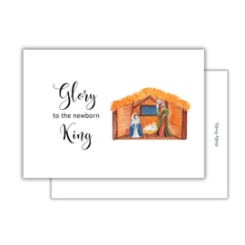 Glory to the newborn King - kerstkaart