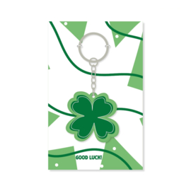 Klavertje Vier Sleutelhanger – Geluk om mee te nemen