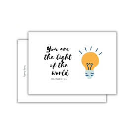 You are the light of the world | Christelijke kaart