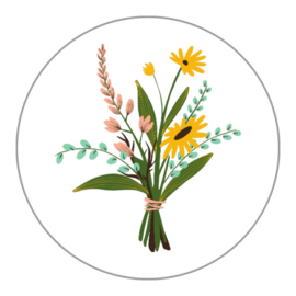 Bosje bloemen - sticker