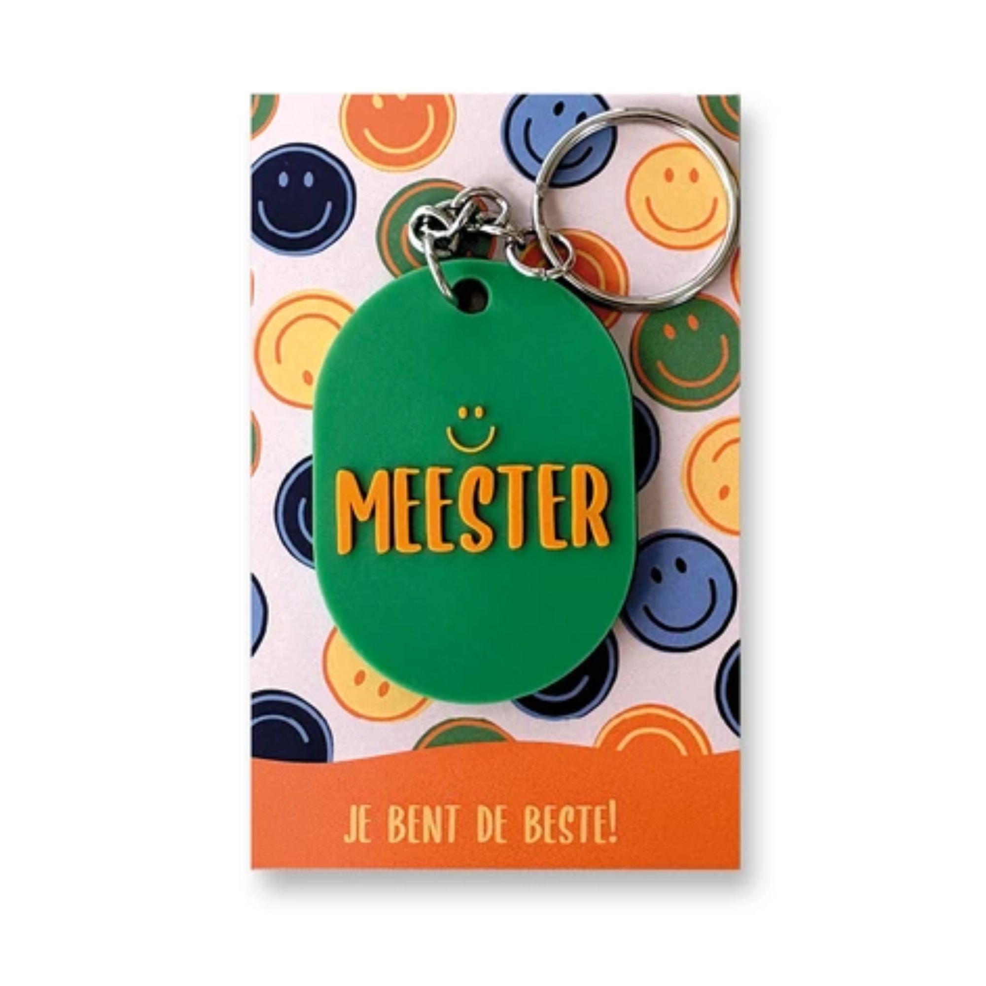 Sleutelhanger meester - groen