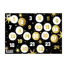 Adventstickers - stickervel
