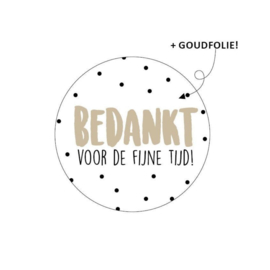 Sticker - Bedankt voor de fijne tijd