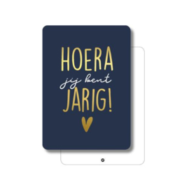 Hoera jij bent jarig - kaart
