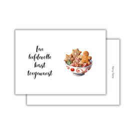 Een liefdevolle kerst toegewenst - kerstkaart
