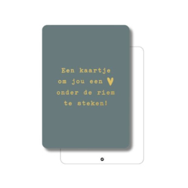 Een hart onder de riem - kaart